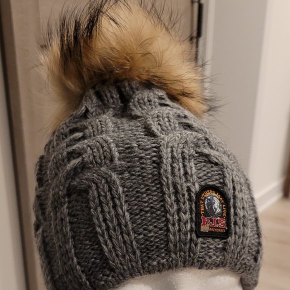 PARAJUMPER  winter cable hat, gray color - Picture 9 of 12